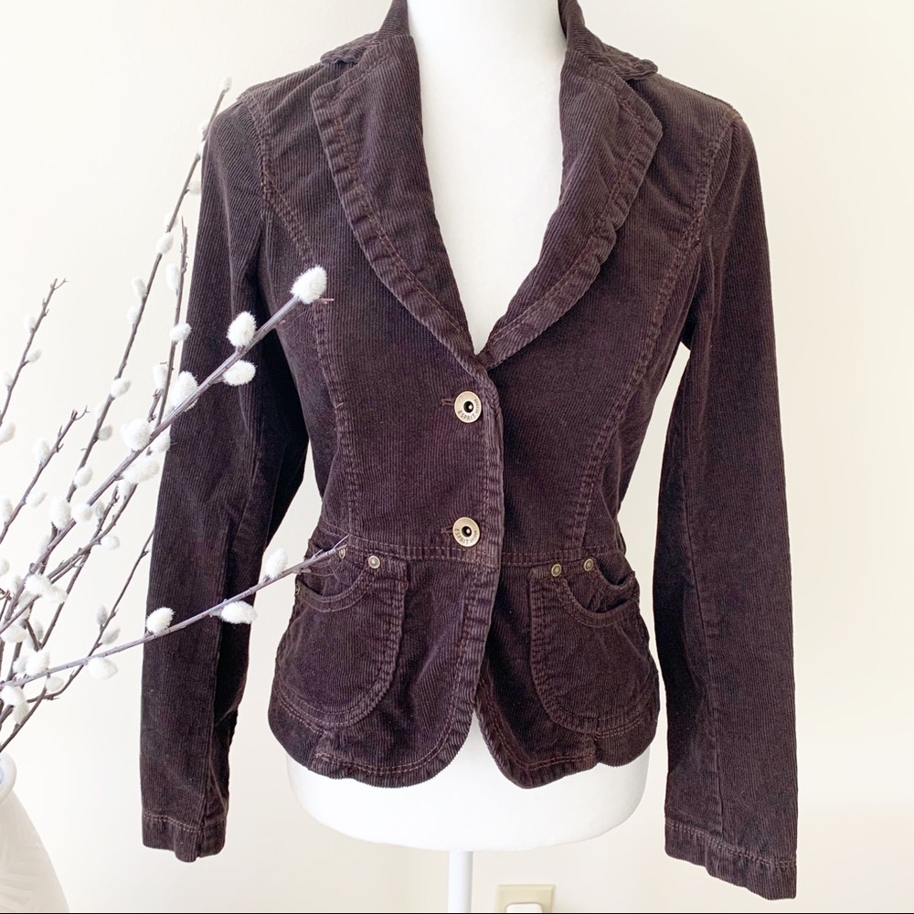 Esprit Corduroy Fitted Blazer
